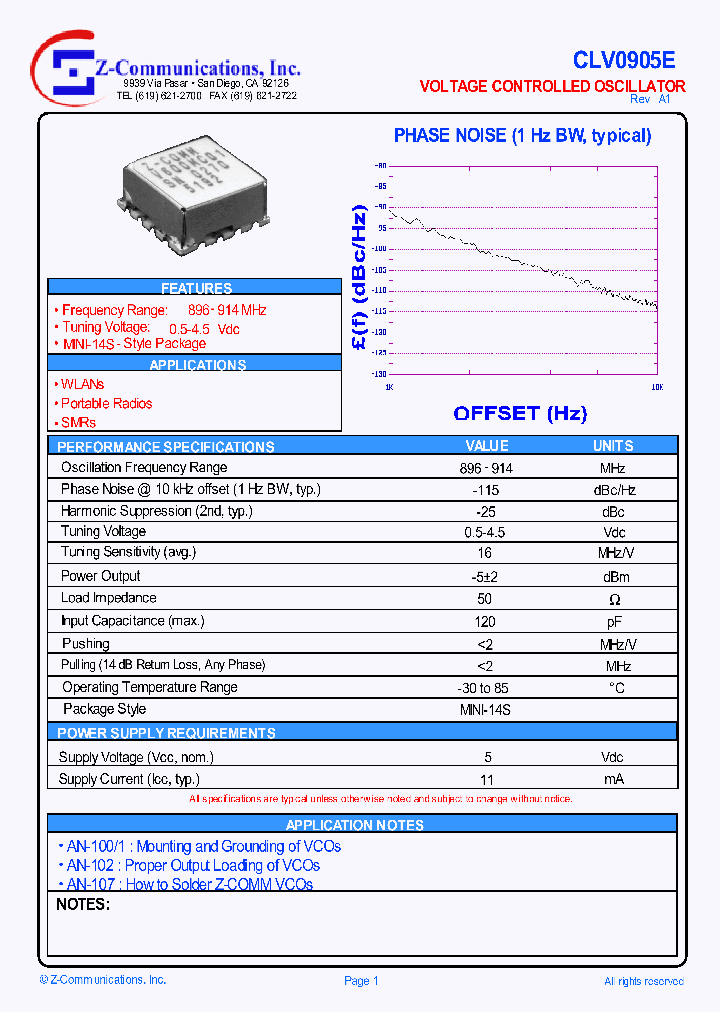 CLV0905E_540838.PDF Datasheet