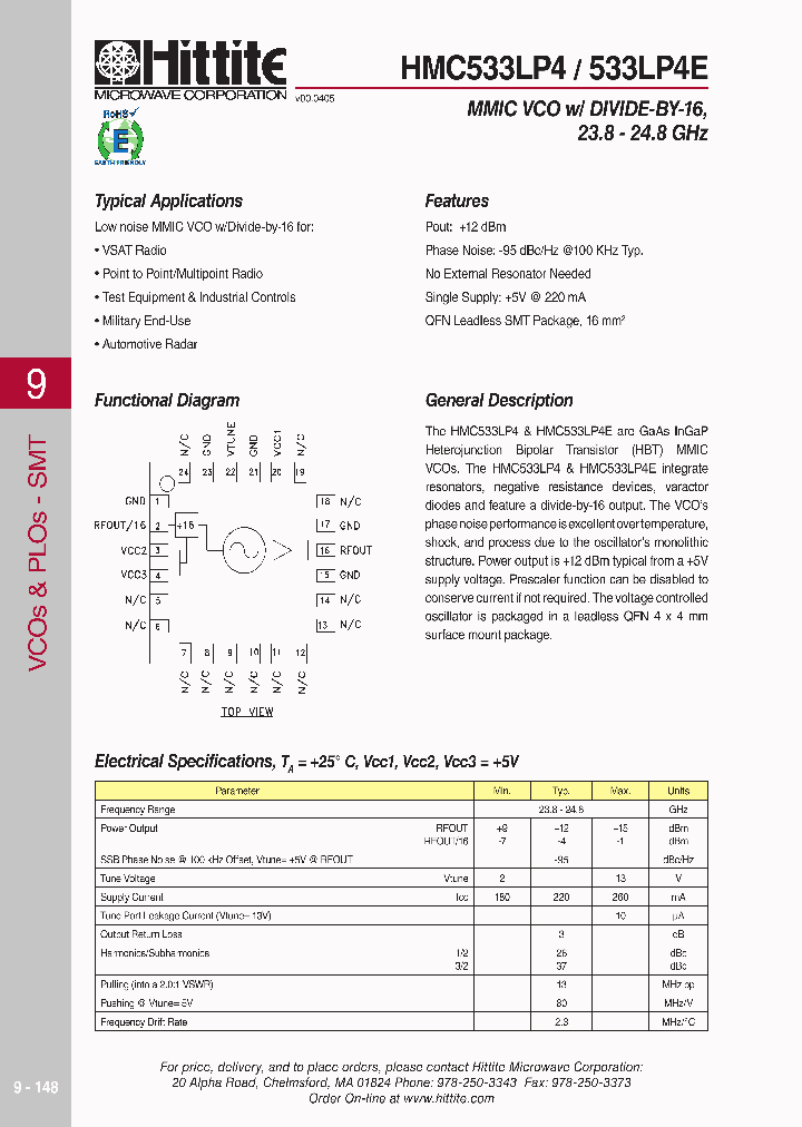 HMC533LP4E_523701.PDF Datasheet