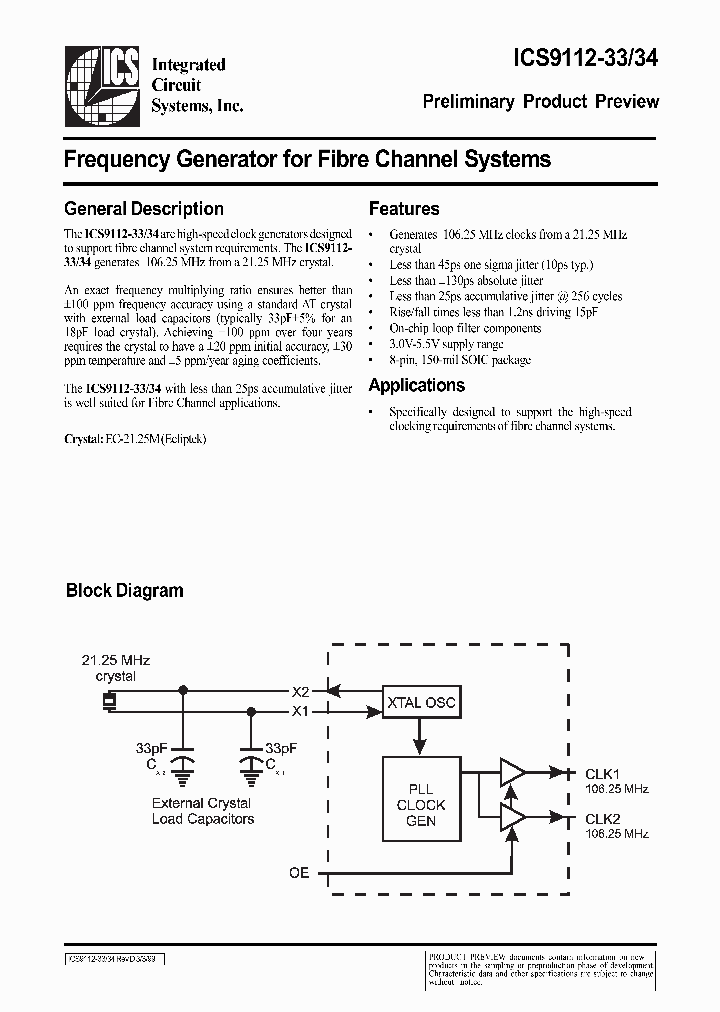 ICS9112-33_532274.PDF Datasheet