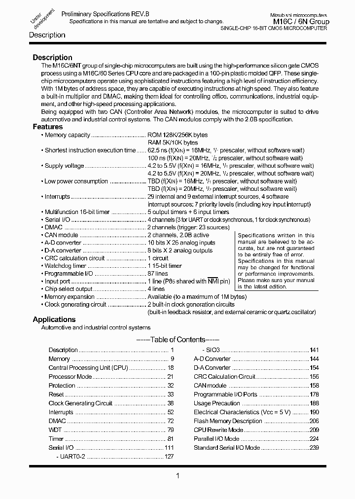 M16C6N_546309.PDF Datasheet