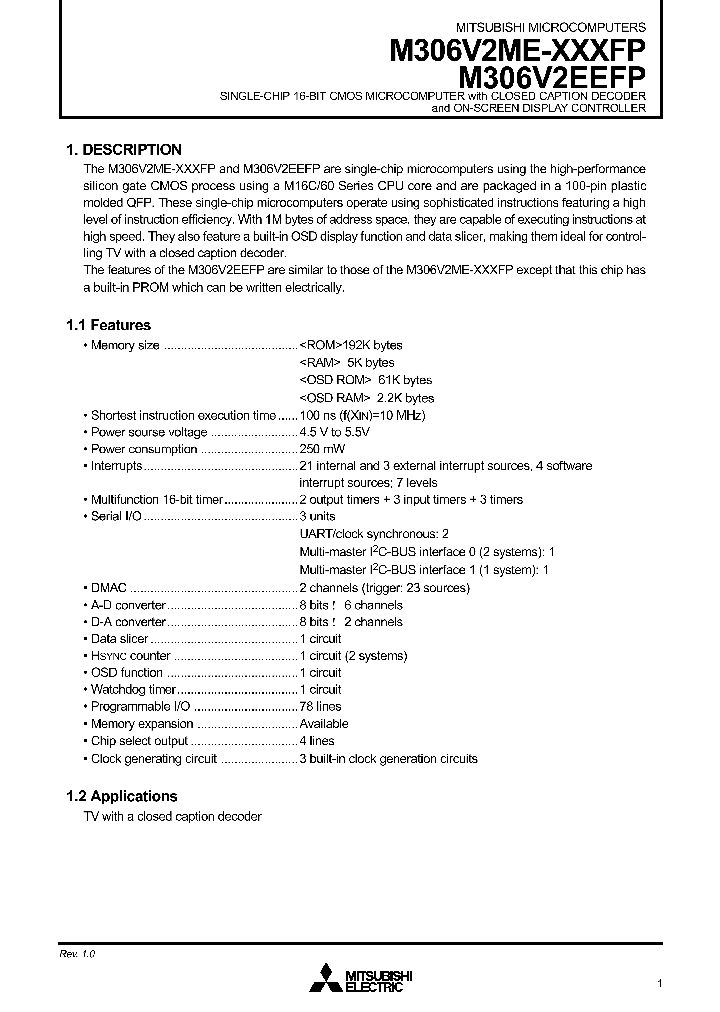 M306V2ME_489216.PDF Datasheet