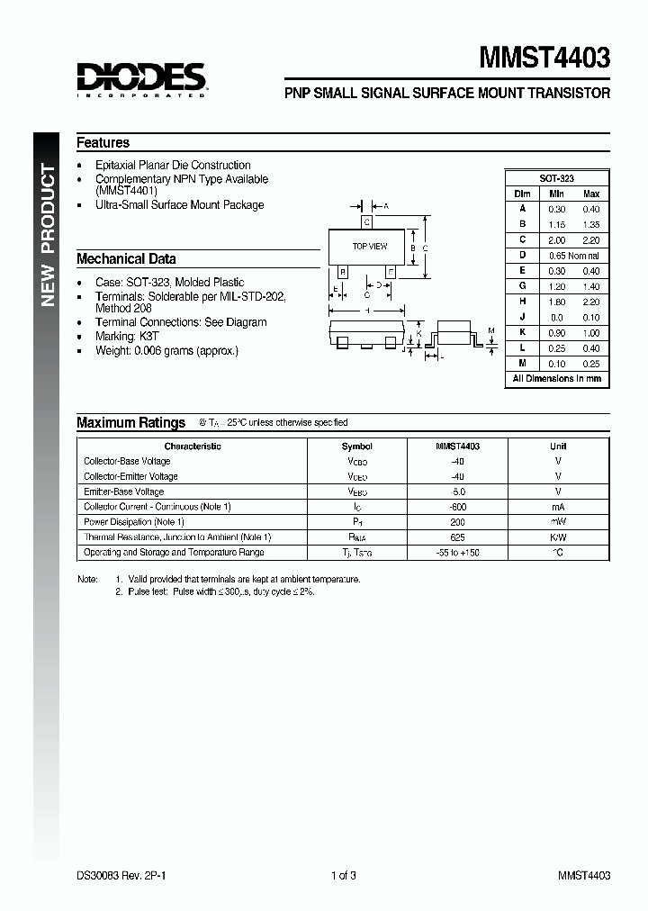 MMST4403_552409.PDF Datasheet