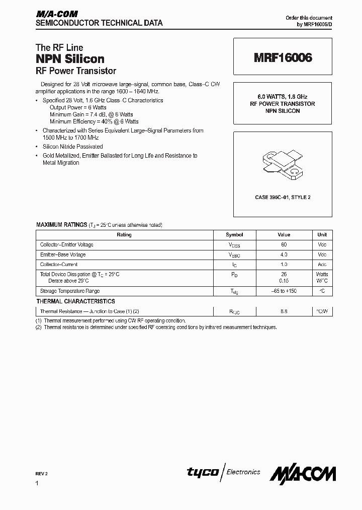 MRF16006_491983.PDF Datasheet