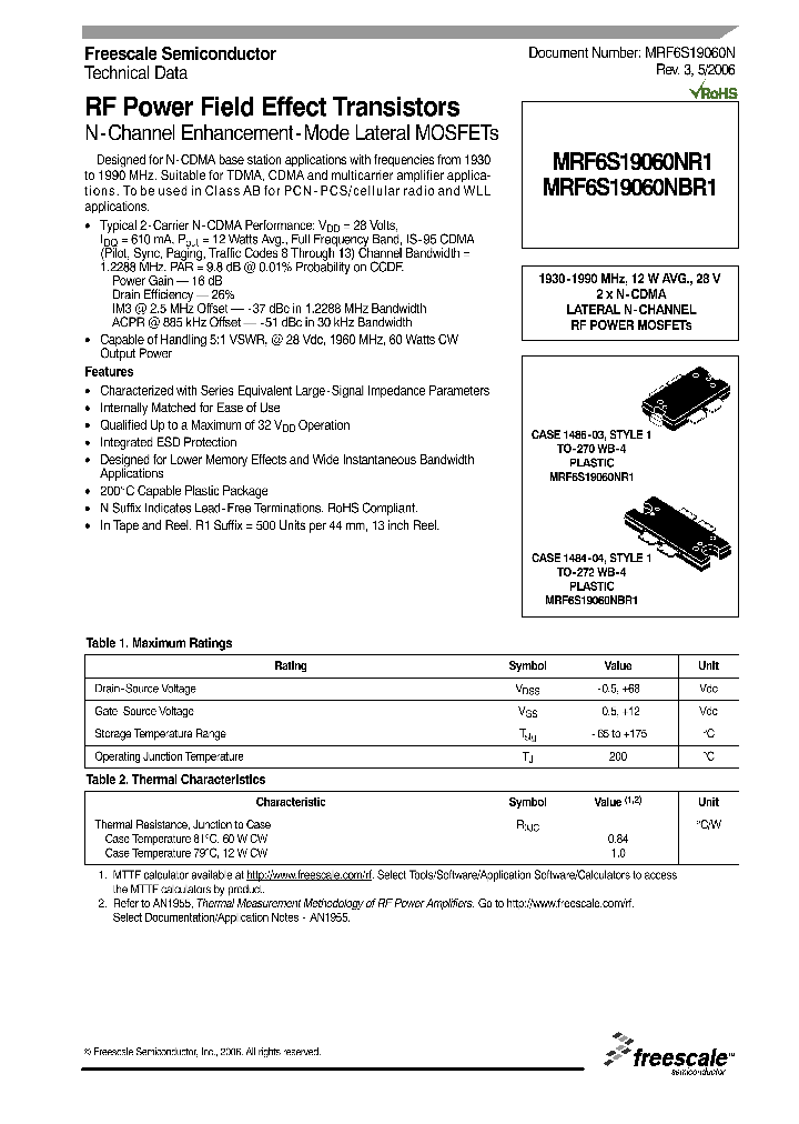 MRF6S19060N_549063.PDF Datasheet