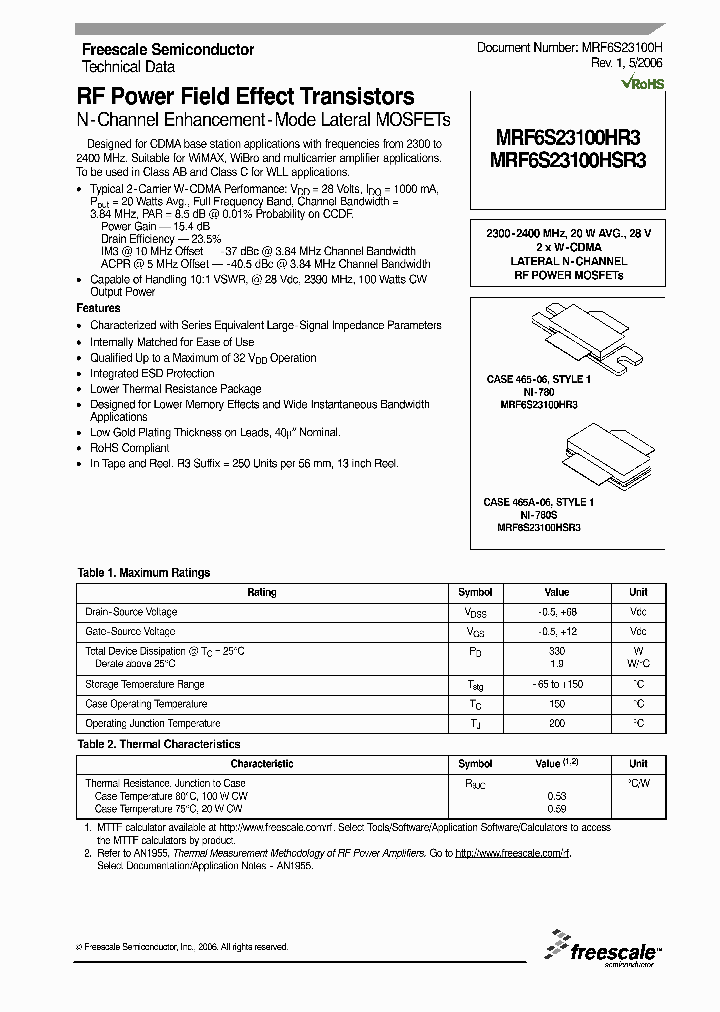 MRF6S23100H_549058.PDF Datasheet