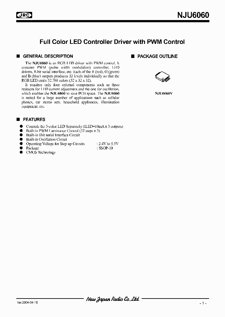 NJU6060V_526494.PDF Datasheet