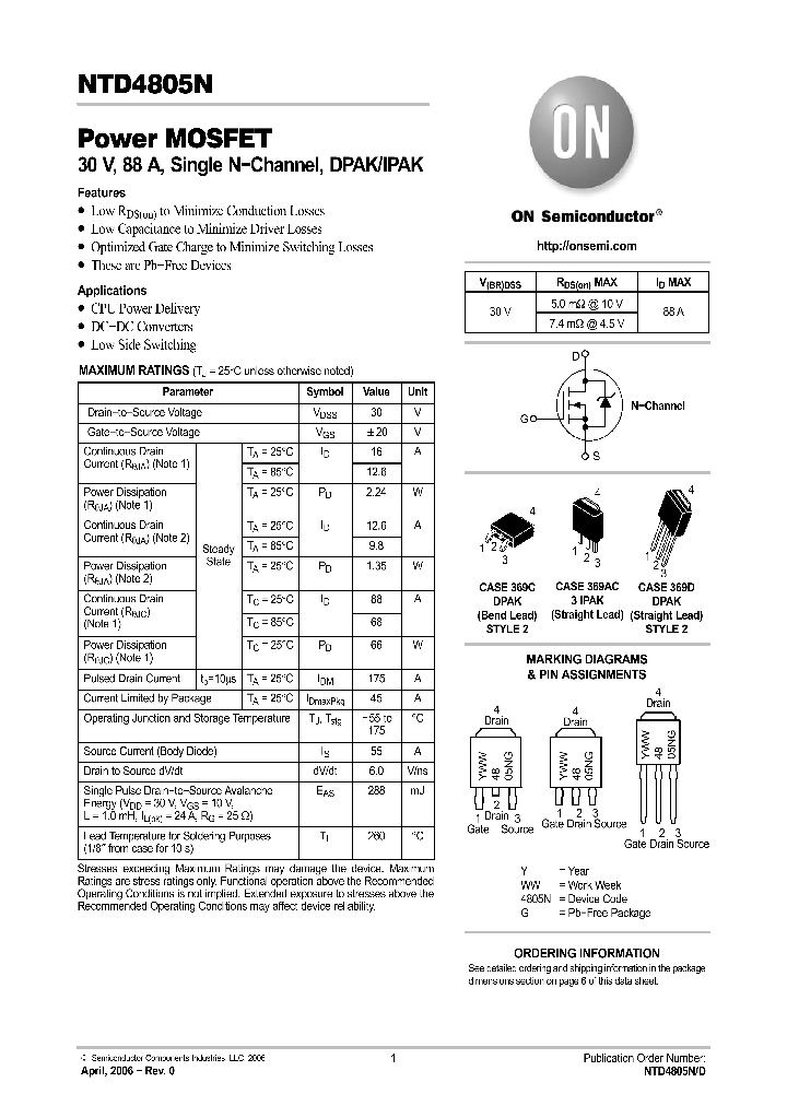 NTD4805N-1G_552841.PDF Datasheet