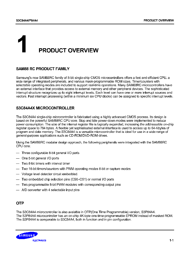 S3C84A4_539704.PDF Datasheet