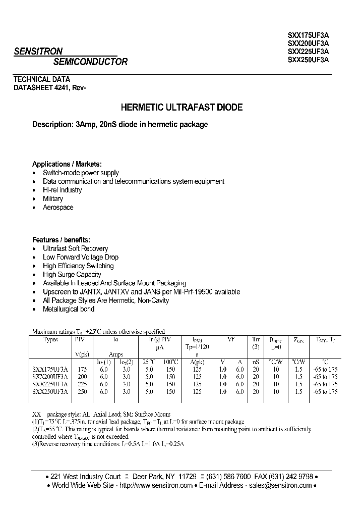 SSM175UF3A_525120.PDF Datasheet