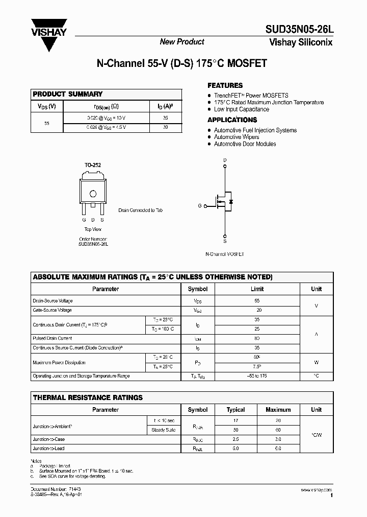 SUD35N05-26L_546381.PDF Datasheet
