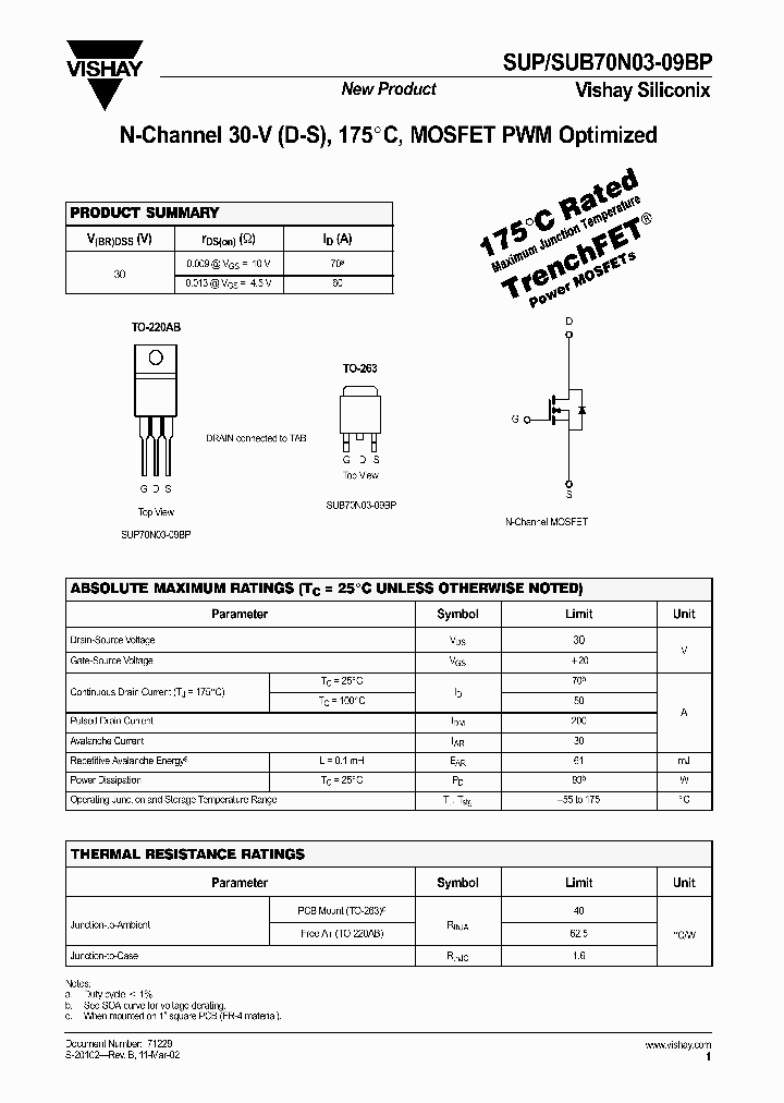 SUP70N03-09BP_489726.PDF Datasheet