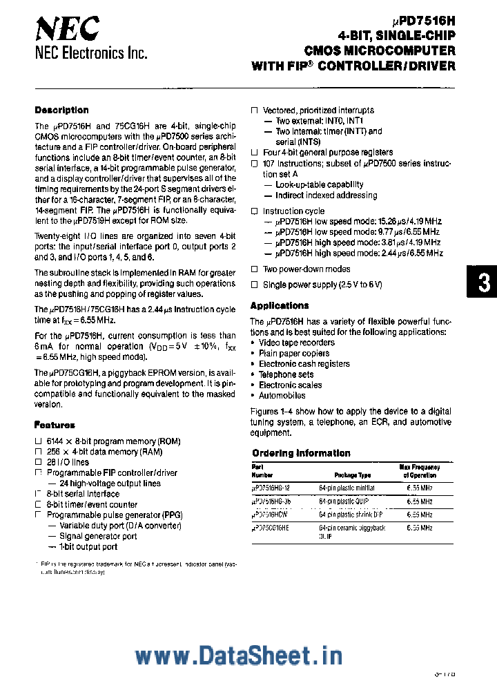 UPD7516H_531332.PDF Datasheet