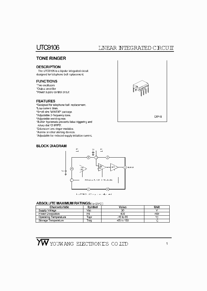 UTC9106_488530.PDF Datasheet