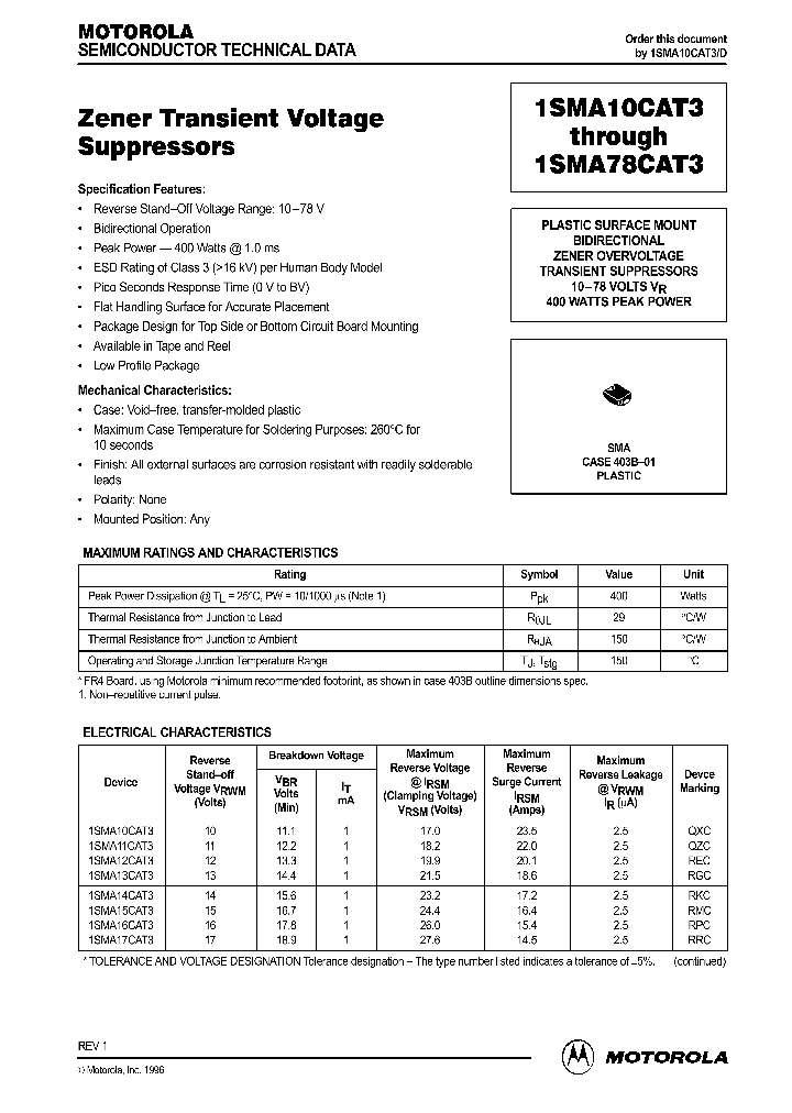 1SMA40CAT3_421208.PDF Datasheet