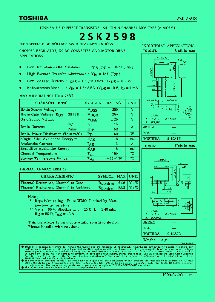 2SK2598_767579.PDF Datasheet