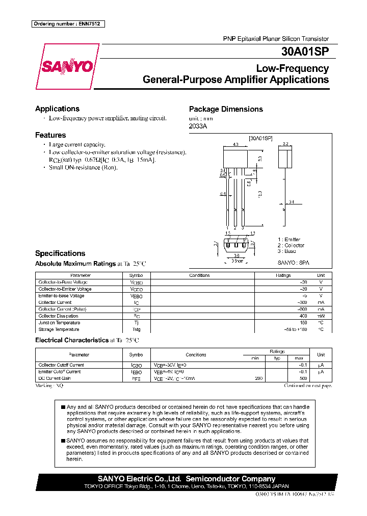 30A01SP_621330.PDF Datasheet