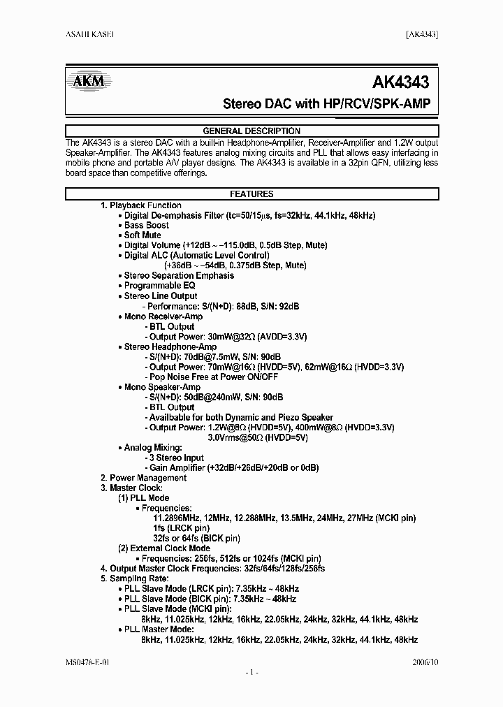 AK4343_731185.PDF Datasheet