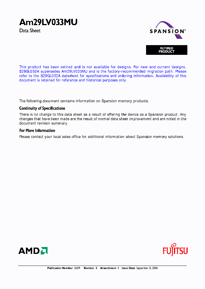 AM29LV033MU101FI_723331.PDF Datasheet