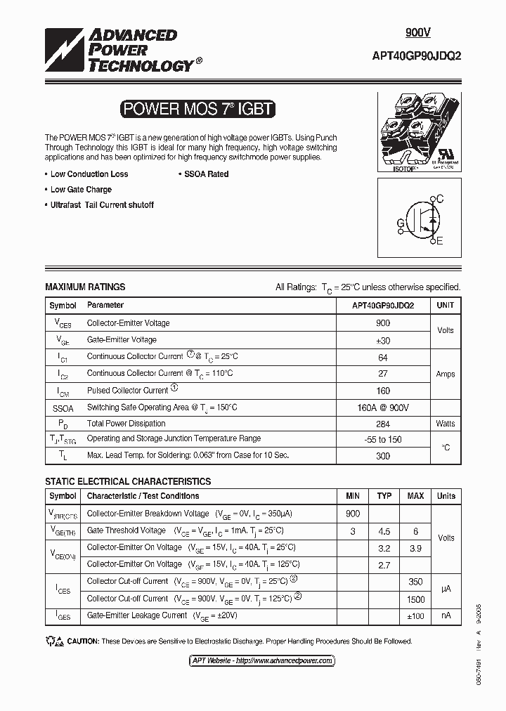 APT40GP90JDQ2_644388.PDF Datasheet