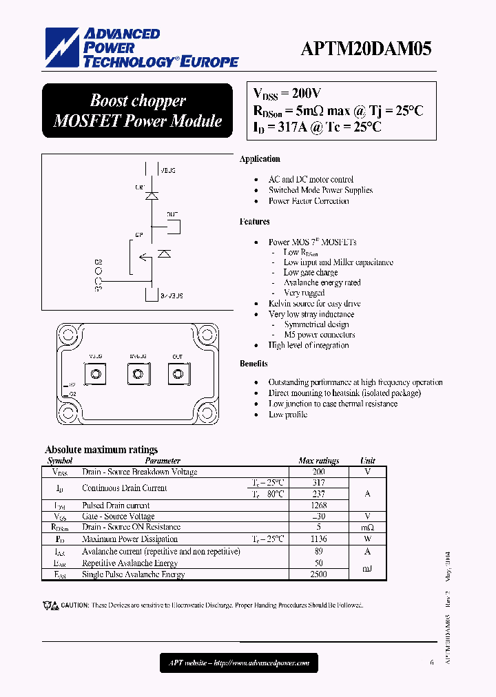 APTM20DAM05_645982.PDF Datasheet