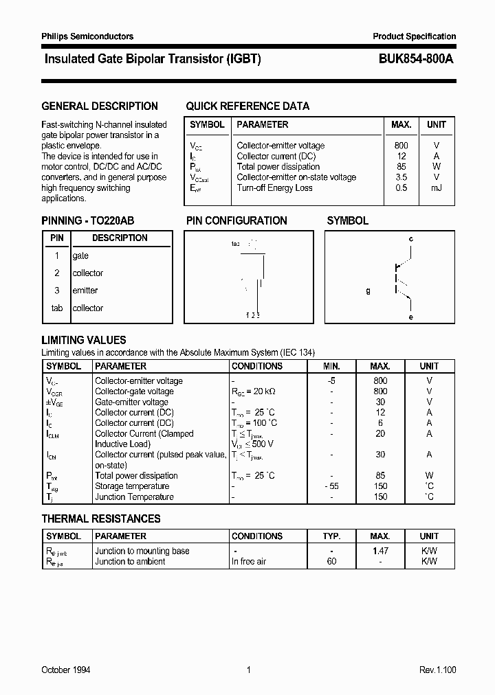 BUK854-800A_561458.PDF Datasheet