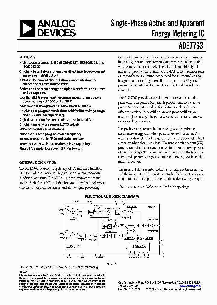 ADE7763ARS_691110.PDF Datasheet