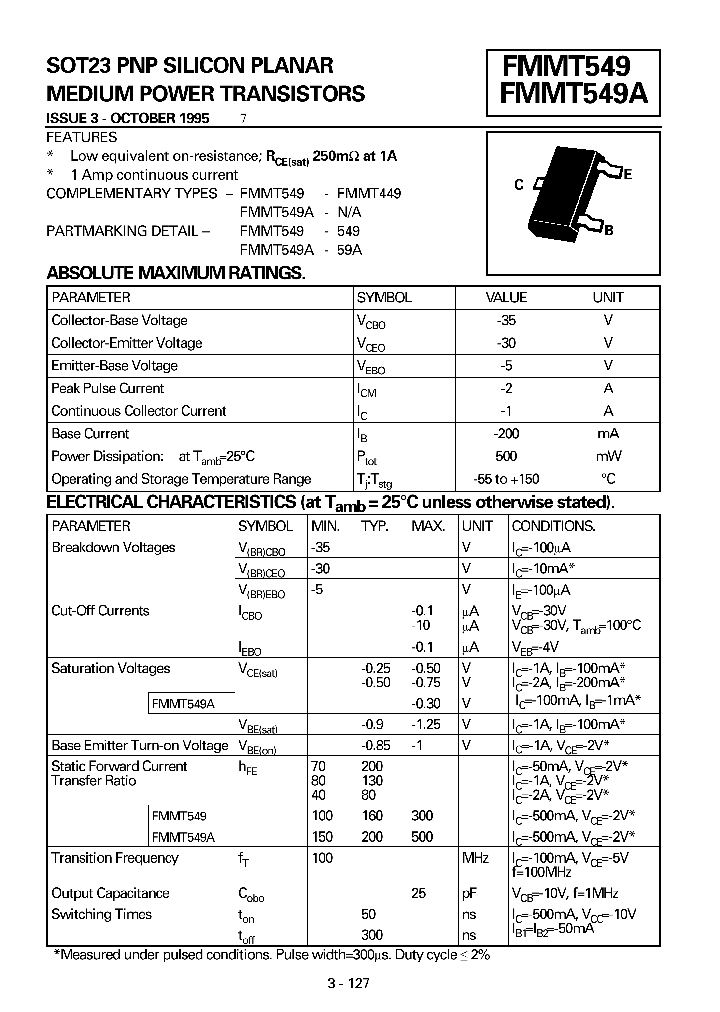 FMMT549_706997.PDF Datasheet