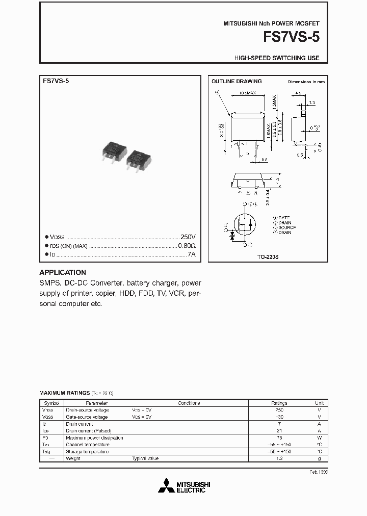 FS7VS-5_583201.PDF Datasheet