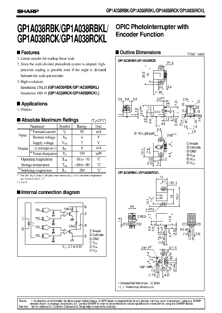 GP1A038RBK_559869.PDF Datasheet