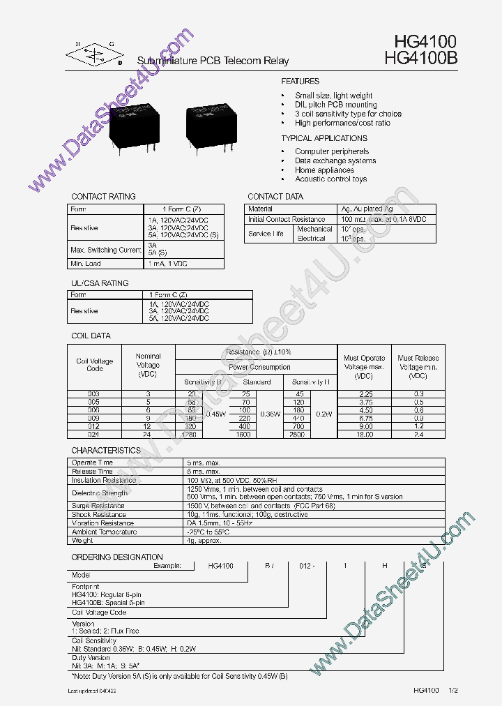 HG4100_654150.PDF Datasheet