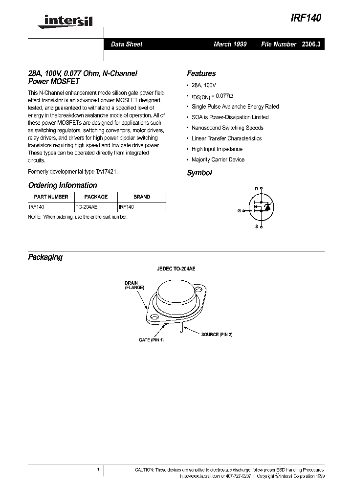 IRF140_591705.PDF Datasheet