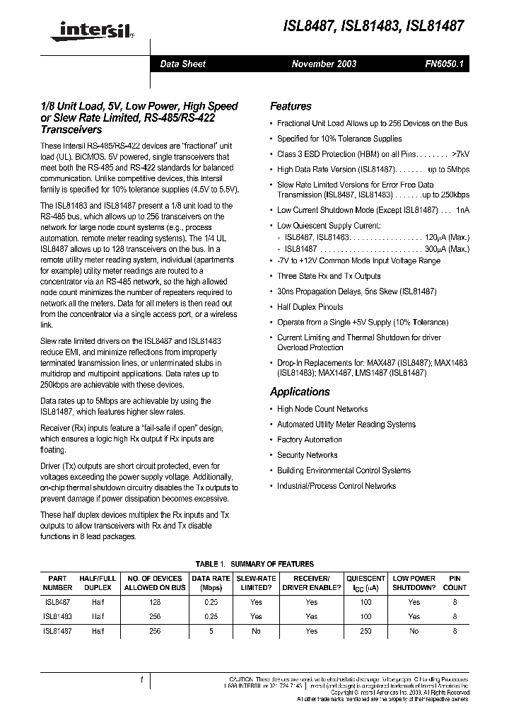 ISL81487_310629.PDF Datasheet