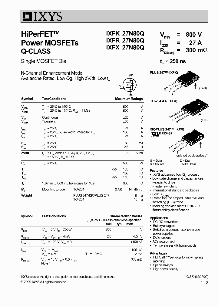 IXFX27N80Q_587134.PDF Datasheet