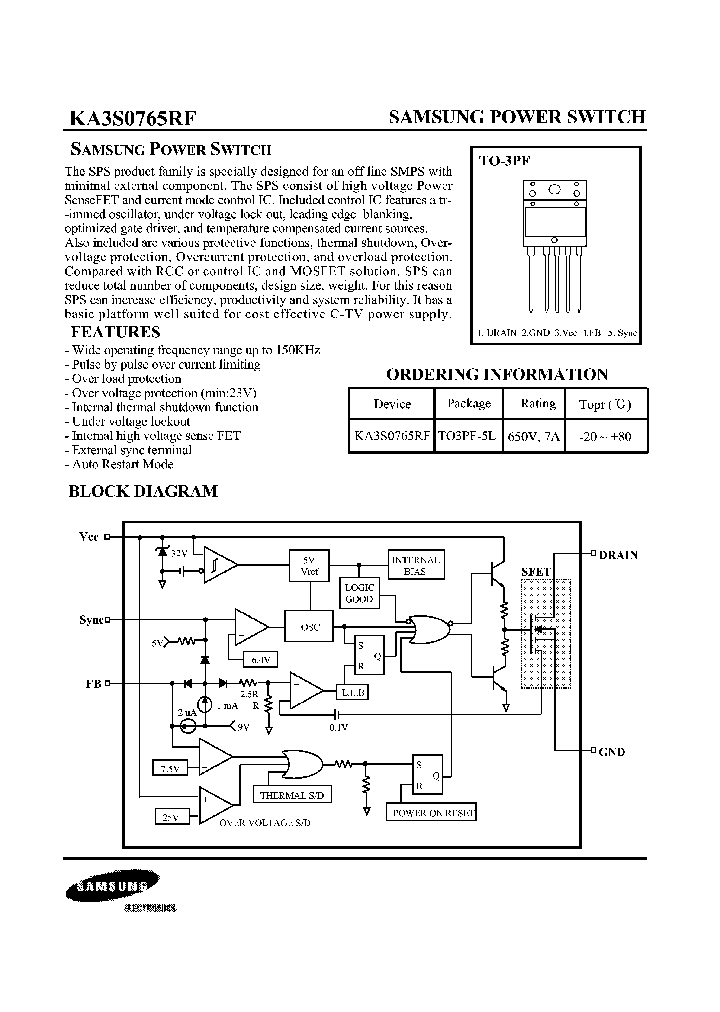 KA3S0765RF_773751.PDF Datasheet