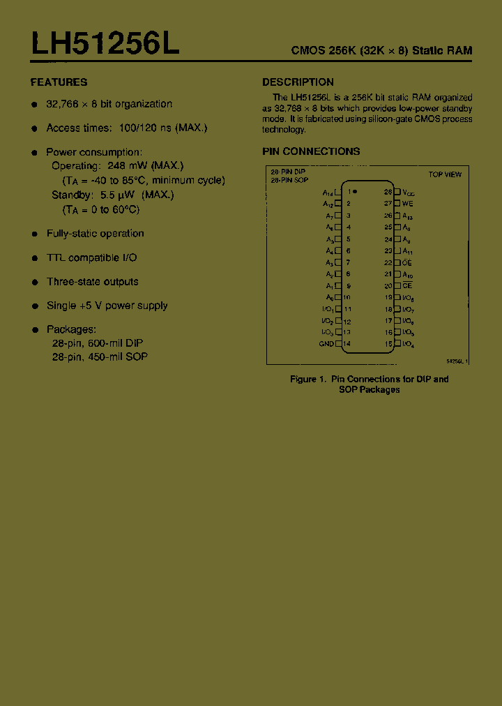 LH51256L_588850.PDF Datasheet