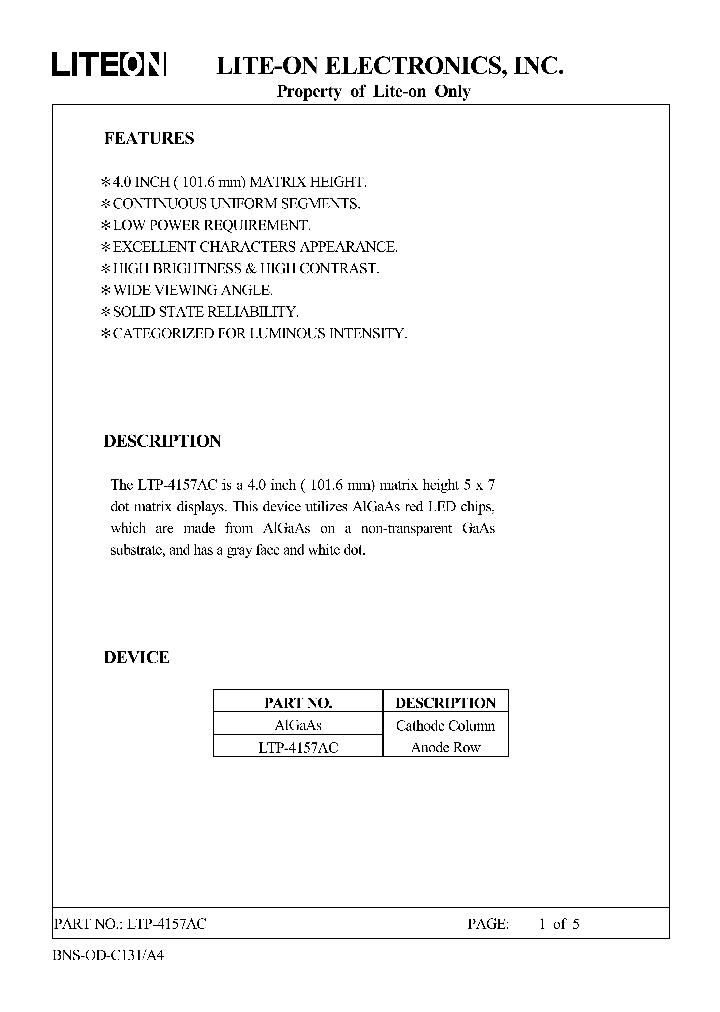 LTP4157AC_597579.PDF Datasheet