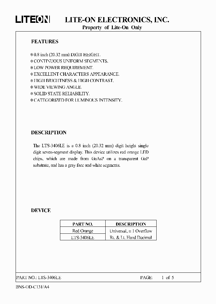 LTS-3406LE_584727.PDF Datasheet