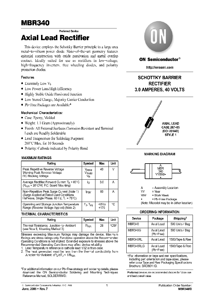 MBR340RLG_741858.PDF Datasheet