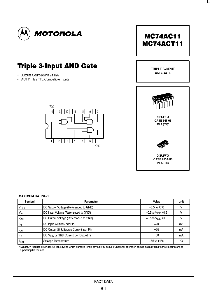 MC74ACT11N_559526.PDF Datasheet