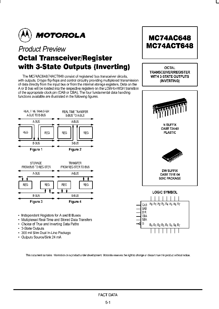 MC74ACT648_292738.PDF Datasheet