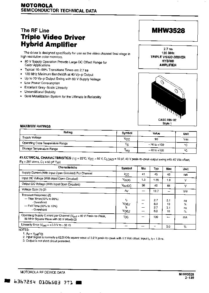 MHW3528_603857.PDF Datasheet