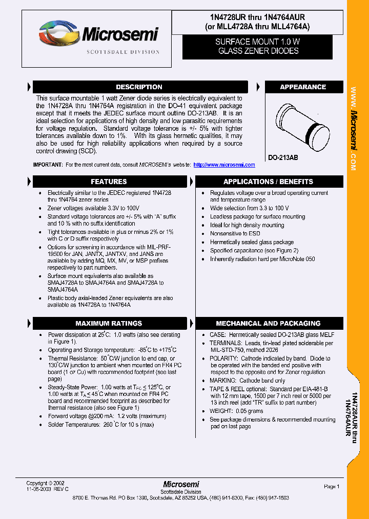 MLL4734A_632412.PDF Datasheet