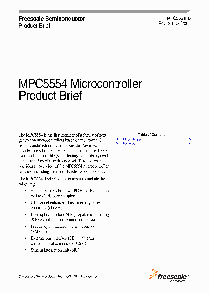 MPC5554_682058.PDF Datasheet