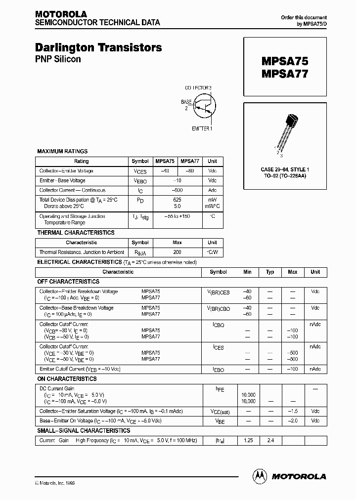 MPSA77_754520.PDF Datasheet