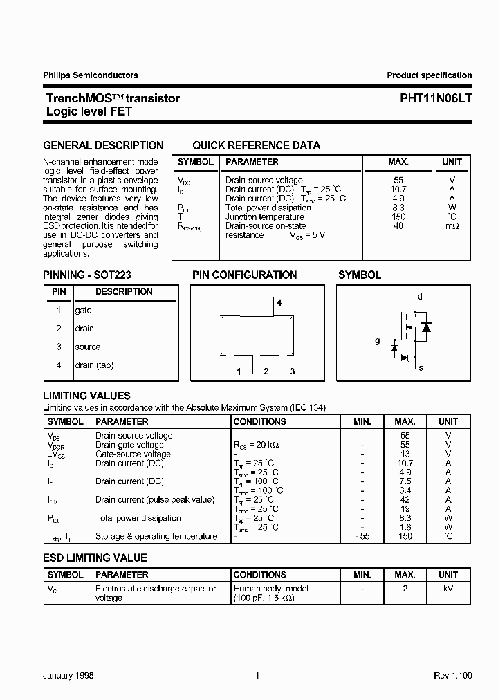 PHT11N06_137730.PDF Datasheet