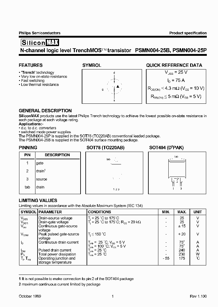 PSMN004-25B_676984.PDF Datasheet