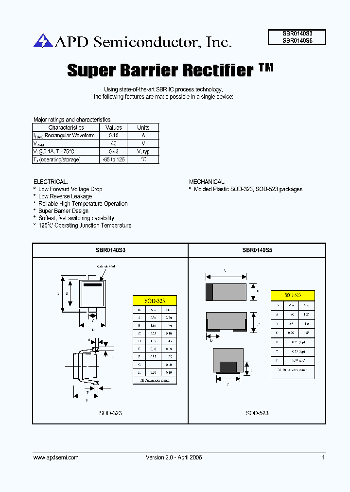 SBR0140S3_724437.PDF Datasheet