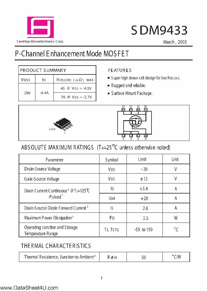 SDM9433_699975.PDF Datasheet