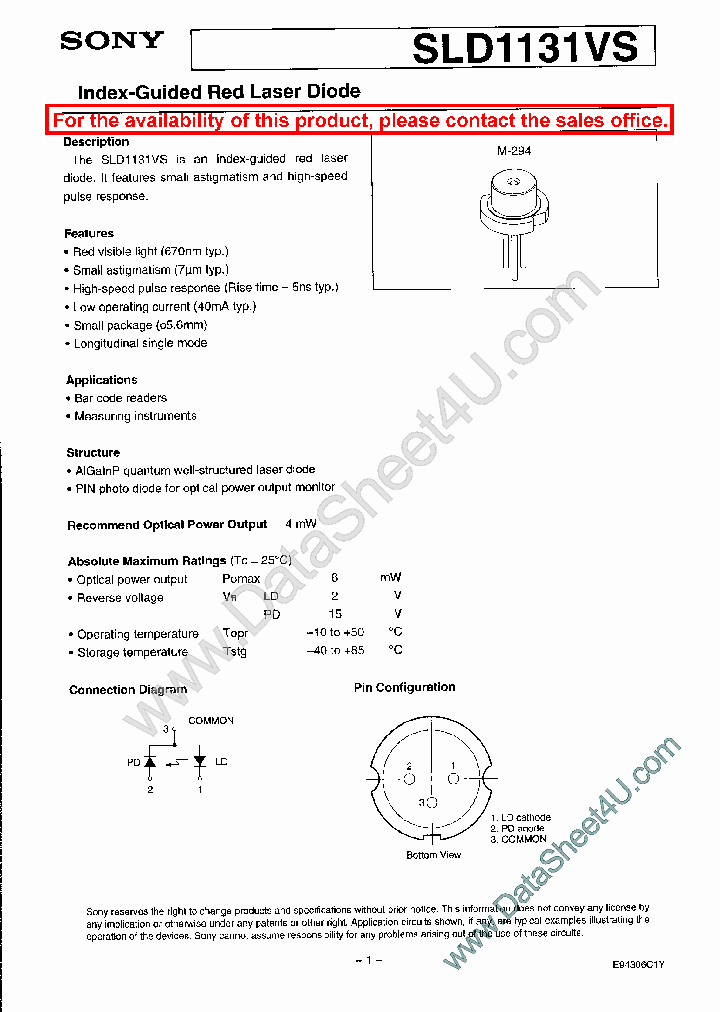 SLD1131VS_727602.PDF Datasheet