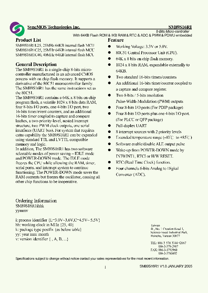 SM89S16R1C25_765782.PDF Datasheet